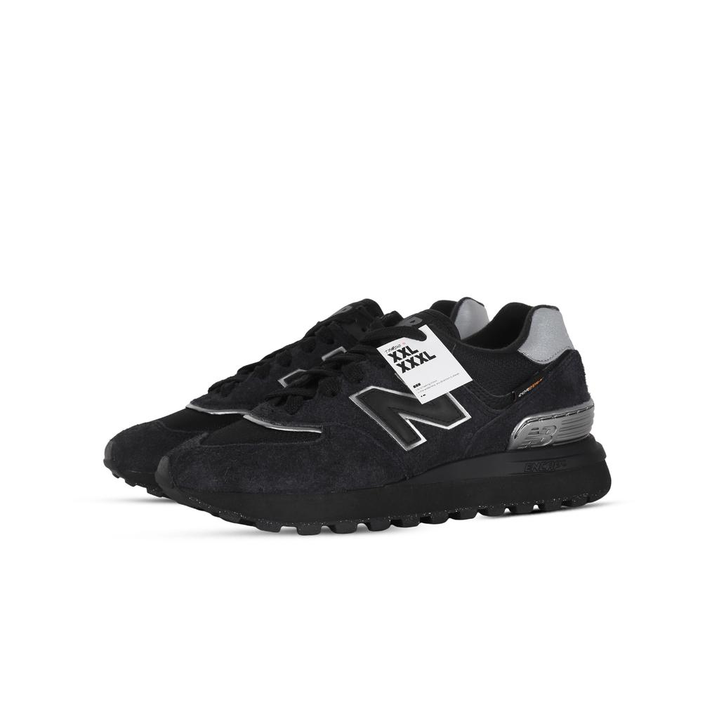 New Balance NB 574 Future Effect Амортизация Устойчивость к истиранию Покрытие Низкий профиль Повседневная обувь Унисекс Серебристый Черный U574LGMT(Команда368-)