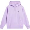 Sports Lifestyle Series Printed Letter Hooded Comfortable Breathable Fleece Loose Sweatshirt Women Sweatshirt Rose-Purple AWDTA10-4