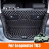 Для Leapmotor T03 2023 2024 2025 Водонепроницаемый поддон в багажник Автомобильные аксессуары Коврик для пола багажника Противоскользящий коврик для багажника Органайзер для хранения