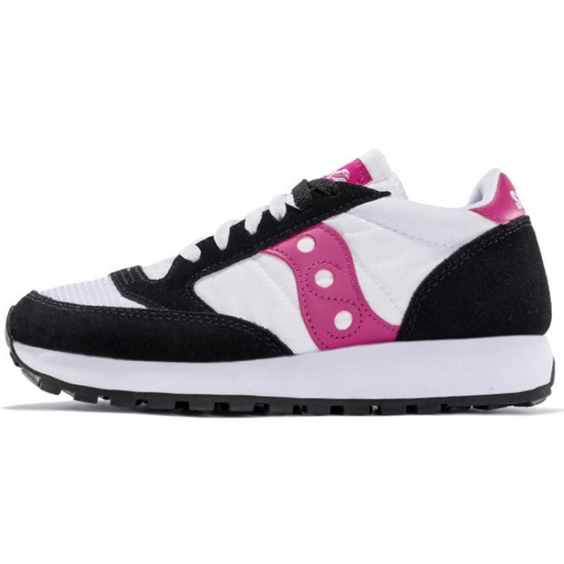 SAUCONY Jazz Original Non-slip Lightweight Low-Top Casual Running Shoes Women's White Black Pink Saucony S60368-129