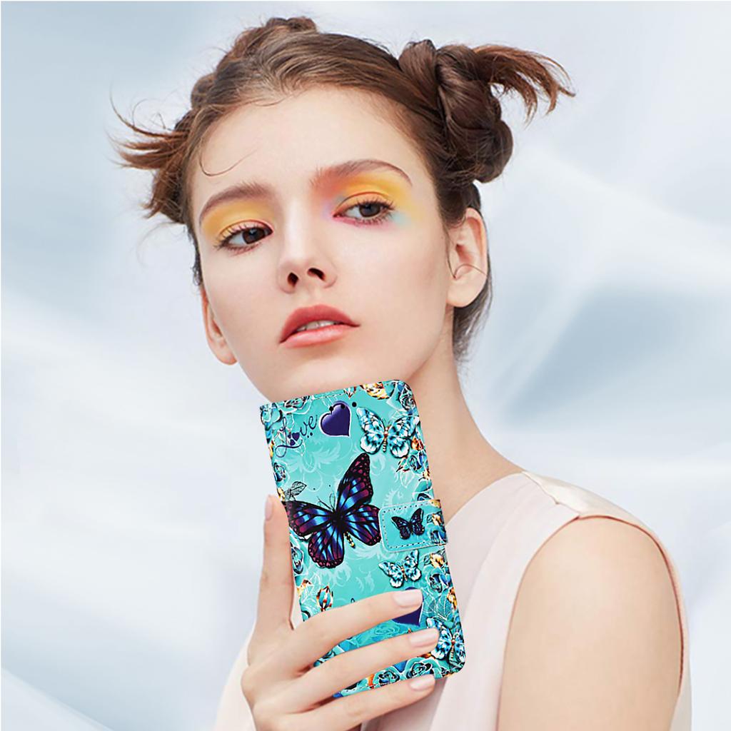 Магнитный противоударный чехол из искусственной кожи с узором «Бабочка» для iPhone, Samsung, Huawei, Xiaomi, Vivo, Oppo, Moto, Tecno, TCL, ZTE, Infinix, Nokia, itel...Больше