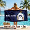 Custom Text Beach Towel, Soft Absorbent Swimming Multi-use TowelHarry Kane