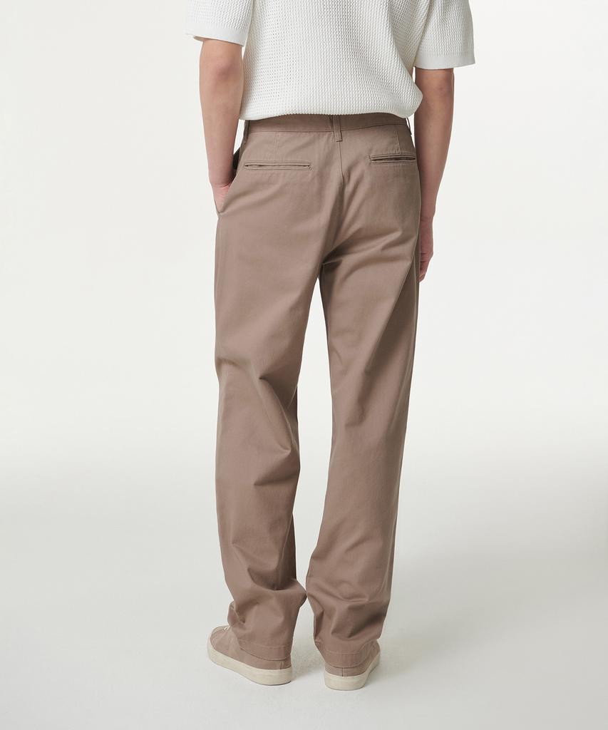 MUSINSA STANDARD One-Pleat Regular Fit Chino Pants [Mocha Beige]