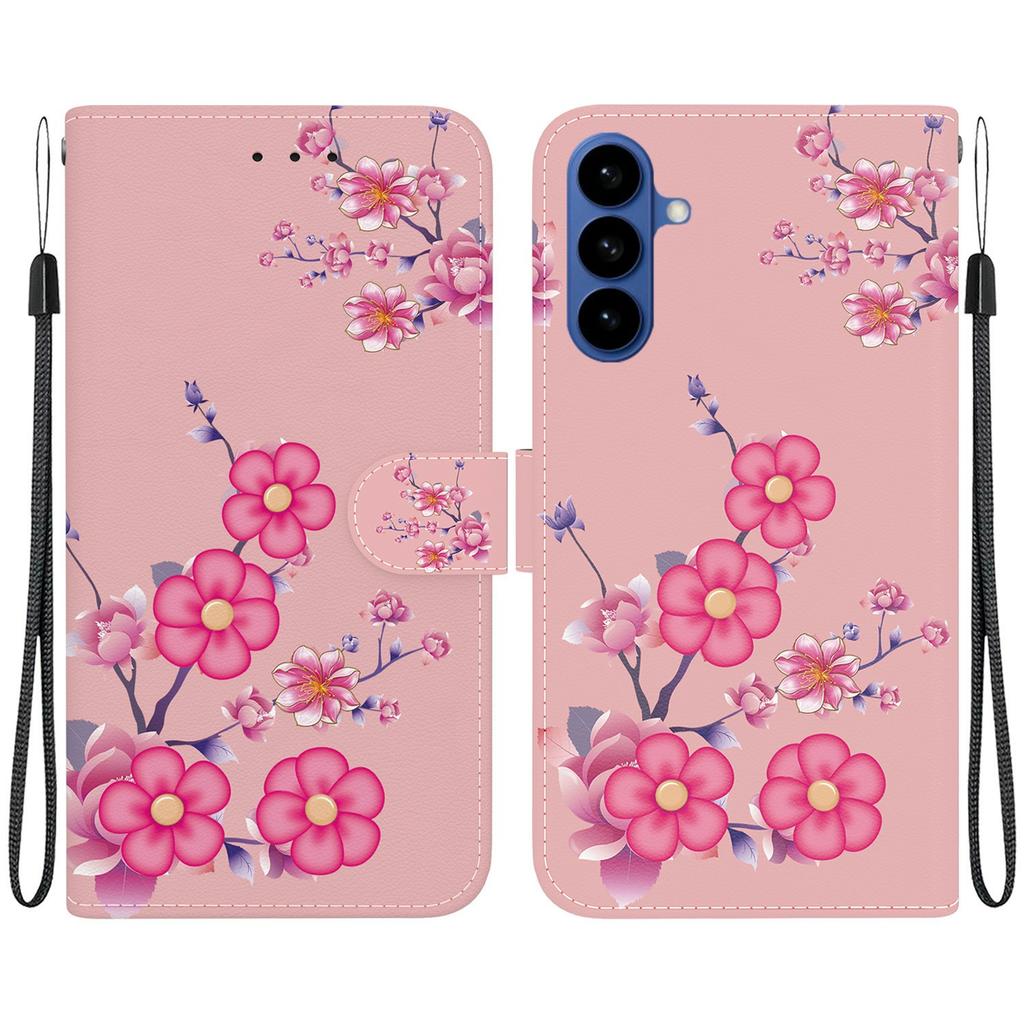 For Samsung Galaxy A57 5G Wallet Phone Case Anti-Drop Pattern Printing Leather Flip Cover with Strap