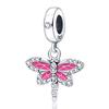 925 Silver Butterfly Dragonfly Charms Colorful Beads for DIY Bracelet Making Handmade Jewelry Supplies
