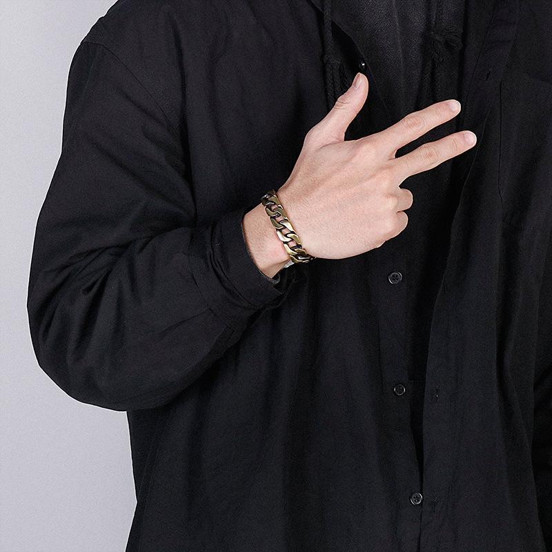 Мужские ювелирные изделия из нержавеющей стали, европейская и американская мода, модная мужская цепочка, браслет из титановой стали