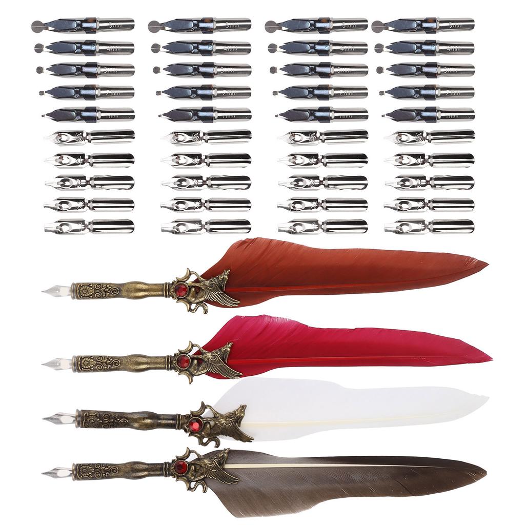 Ручка Craft Ретро Резной Карандаш Из Нержавеющей Стали Для Украшения Подарочного Стола