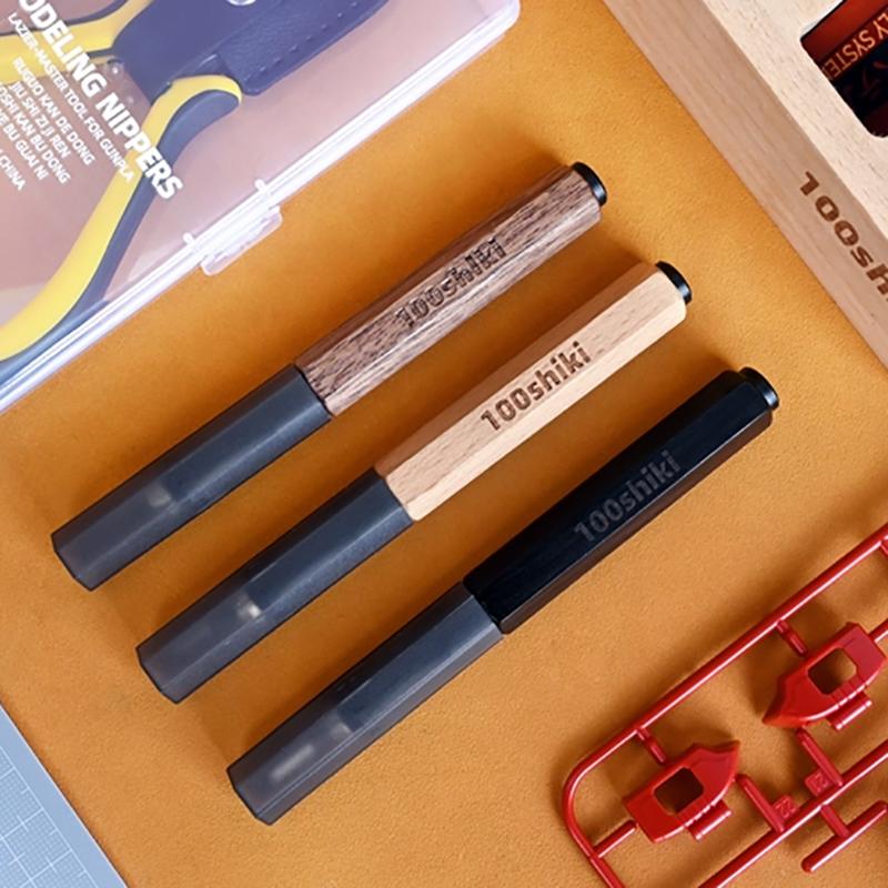 Yata Mirror Tungsten Push Knife Push Broal Model Engraving Tool Multi-Walnut Handle Holder for Assembly Model Building Tools