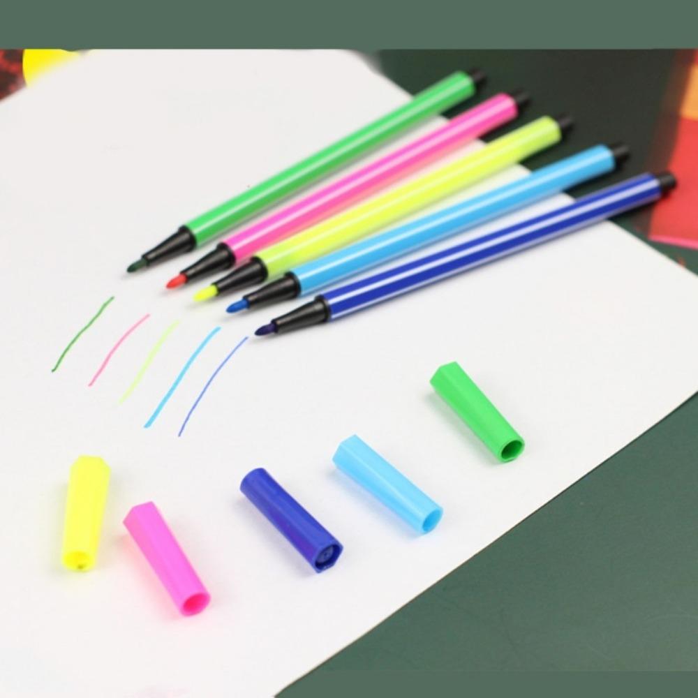 Fancy 12/18/24/36 Colors Washable Colored Pen Painting Marker Artist Drawing Set Student Art Supplies Highlight Water Color Pens