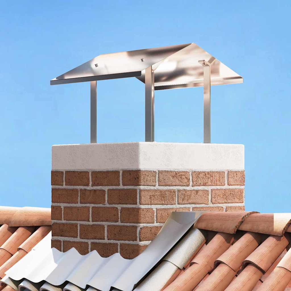 Chimney Cap Silver 50 x 60 x 37 cm Stainless Steel