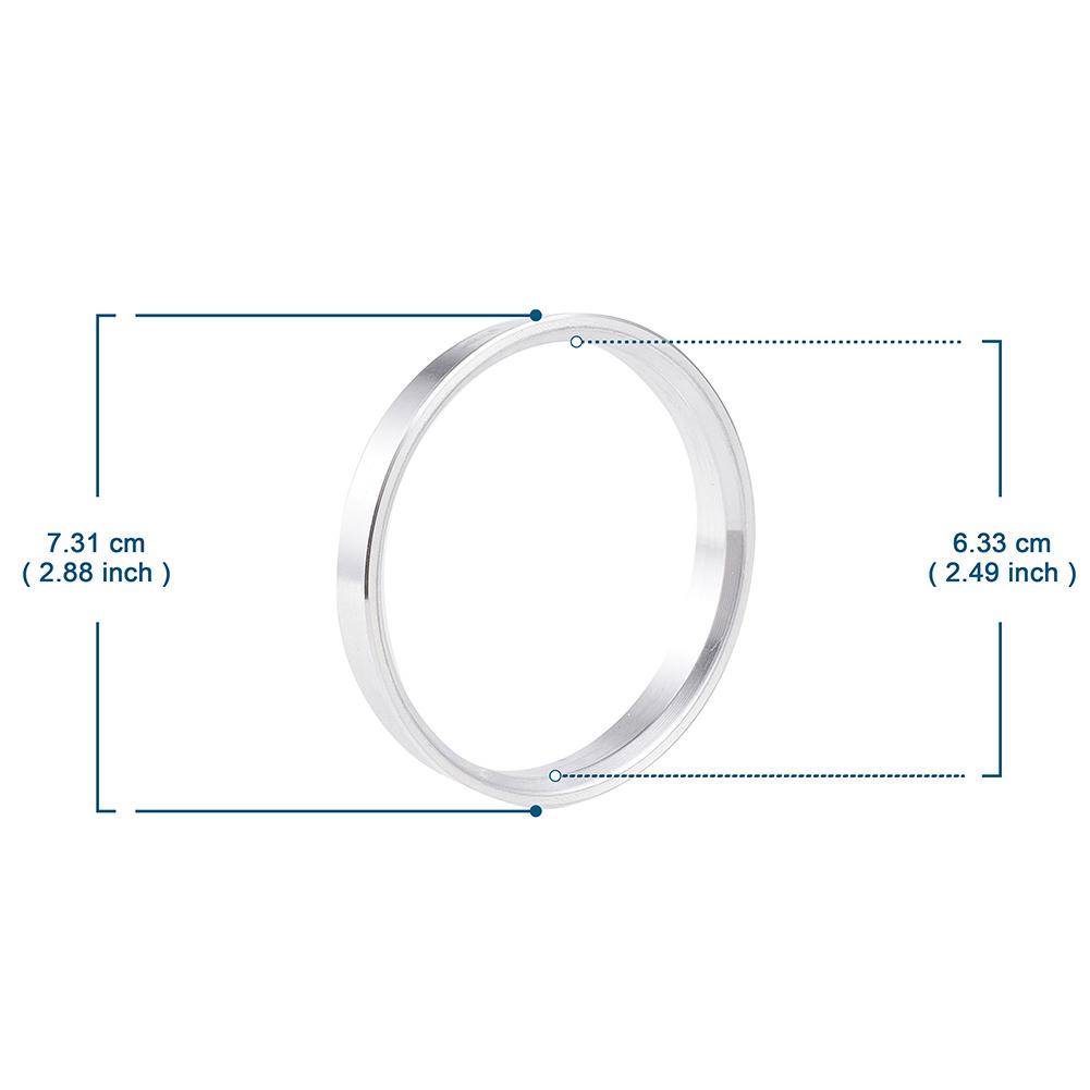4 шт. Проставка для центрального отверстия колеса автомобиля, кольцо, подходящее для центрального отверстия вашего автомобиля 73,1/54,1 73,1/56,1 до 73,1-66,6, множество размеров для вариантов