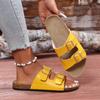 Женские тапочки 2024 Лето Мягкая Пробковая Стелька Сандалии Женские Комфортные Пляжные Шлепанцы Шлепанцы Женские Zapatos De Mujer