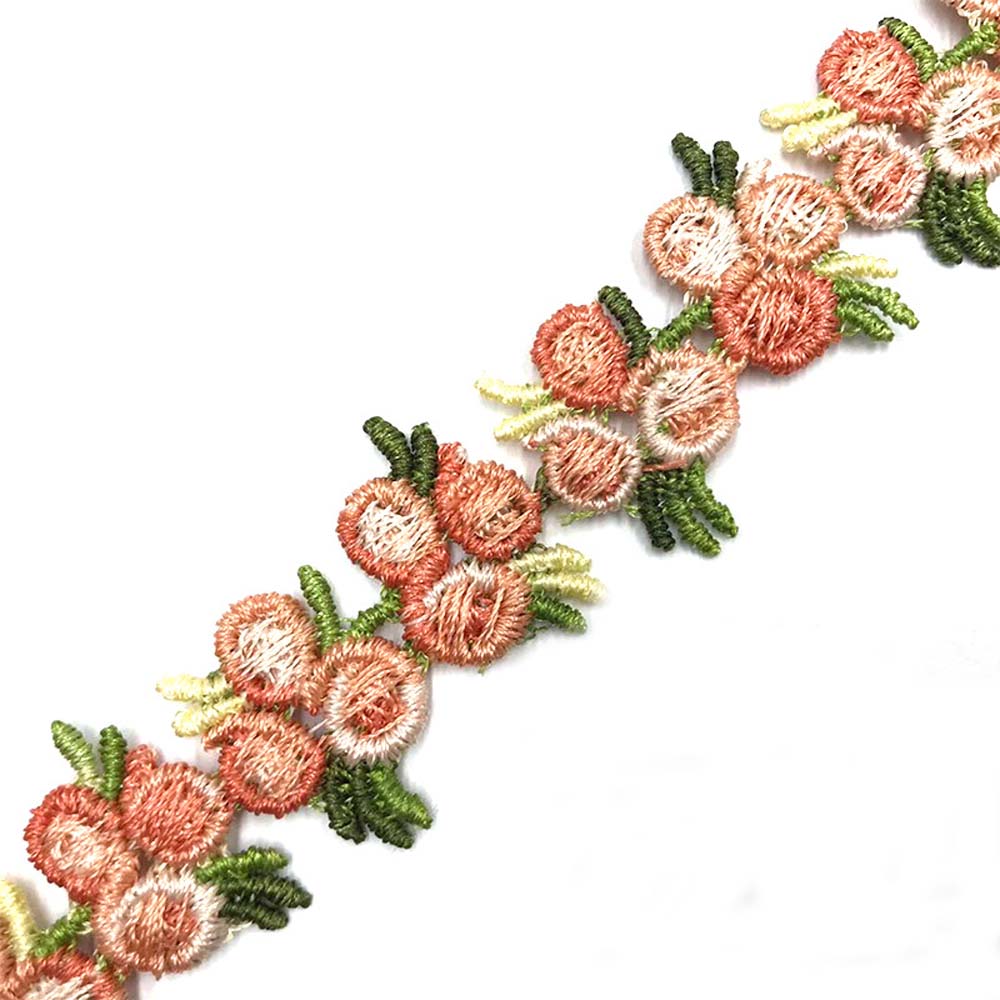 Dress Decoration Flower Embroidered Garment Accessories Lacework Polyester Lace Apparel Sewing Lace