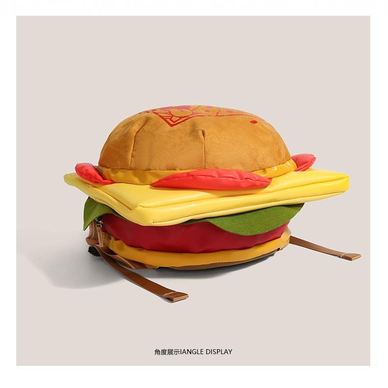 Путешествующий Краб Босс Гамбургер Тот же Пакет для Гамбургера Сыр Икра Краба Форт Школьная Сумка Школьная Сумка Милый Рюкзак Рюкзак
