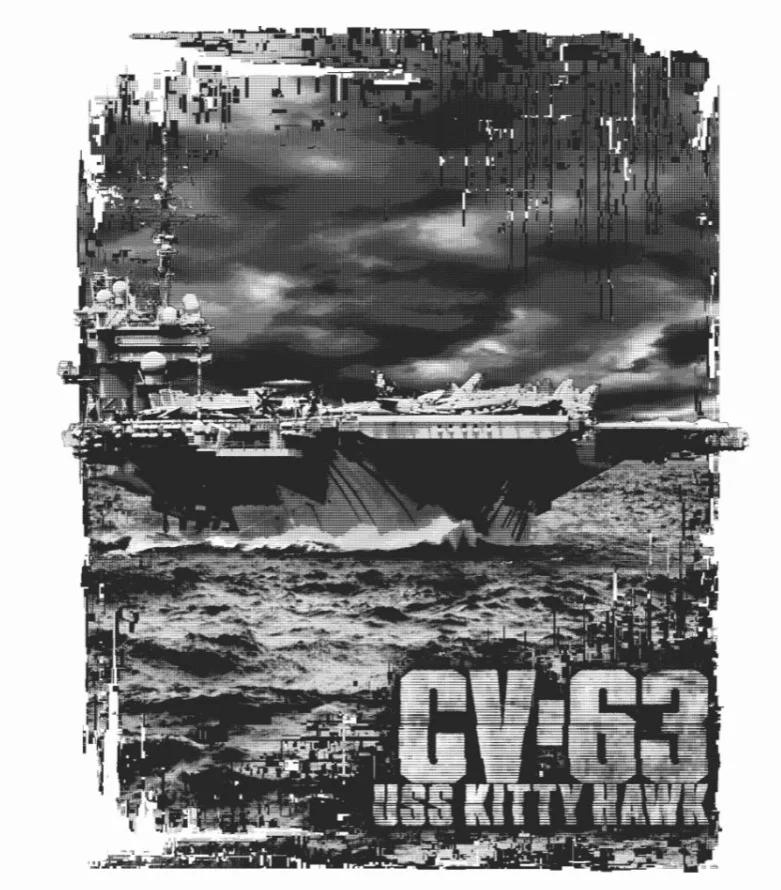 USS CV-63 Kitty Hawk Aircraft Carrier T-Shirt 100% Cotton O-Neck Short Sleeve Summer Casual Men