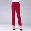 Fashion Women'S High Waist Elastic Deep Straight Pants Casual Pants