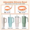 Hands-Free Water Bottle Shoulder Strap Adjustable Silicone Cup Holder Water Bottle Holder  Outdoor