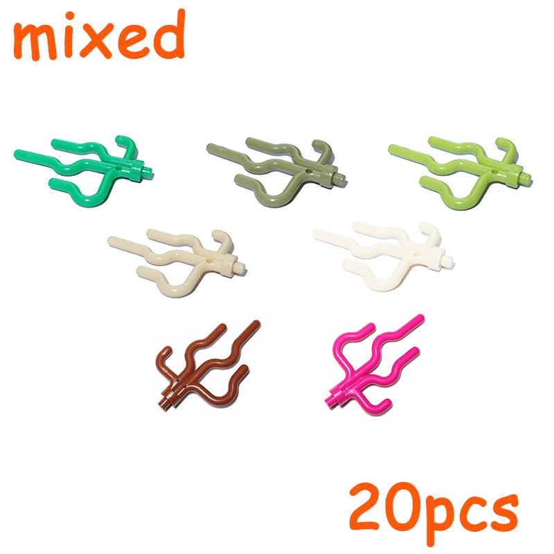 Растения Аксессуары MOC Город Сосна Ветка Куст Трава Цветок Строительные Кирпичики 3741 4727 4728 6148 6255 30093 30176 33291