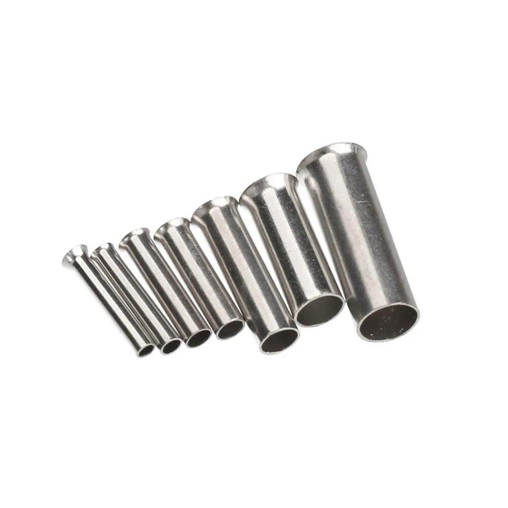 600 шт. луженых медных неизолированных обжимных клемм 0,5 мм2-6,0 мм2, наконечники для шнура, электрический соединитель кабеля