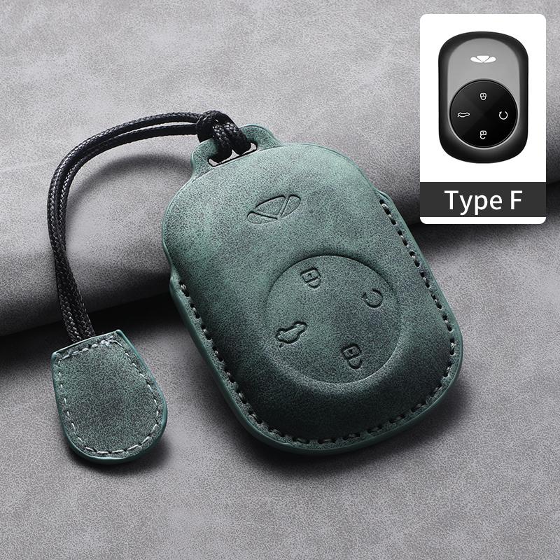 Для Chery Fulwin T9 2025 Кожаный чехол-сумка для ключей автомобиля Кошелек Держатель Чехол для ключей Брелоки Автоаксессуары Веревка для ключей Брелок