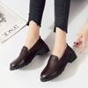 Fashion Women's Shoes 2024 High Quality Slip On Women's Pumps Autumn Round Toe Solid Solft Sole Casual Comfortable Low-heeled Loafers