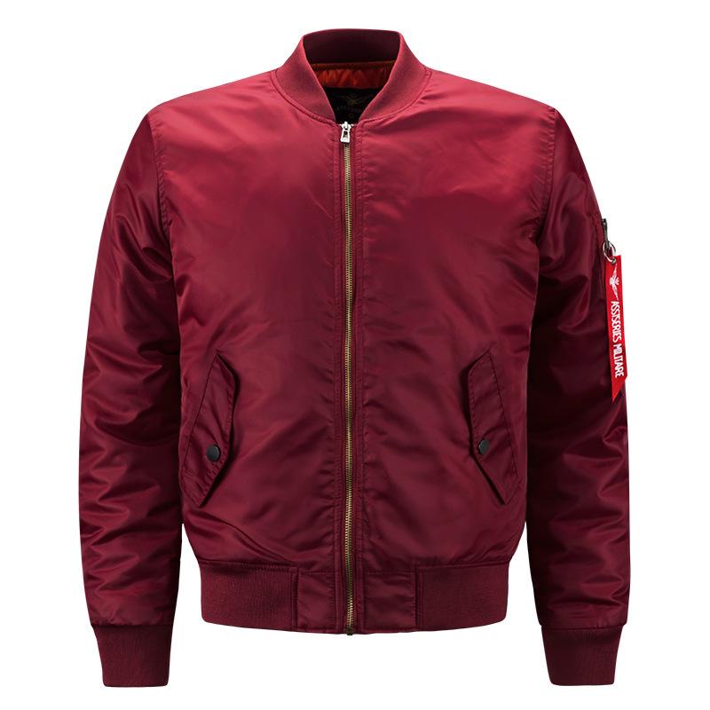 Мужская хлопковая куртка-пилот бейсбольного кроя с воротником-стойкой, больших размеров, повседневное пальто на осень/зиму