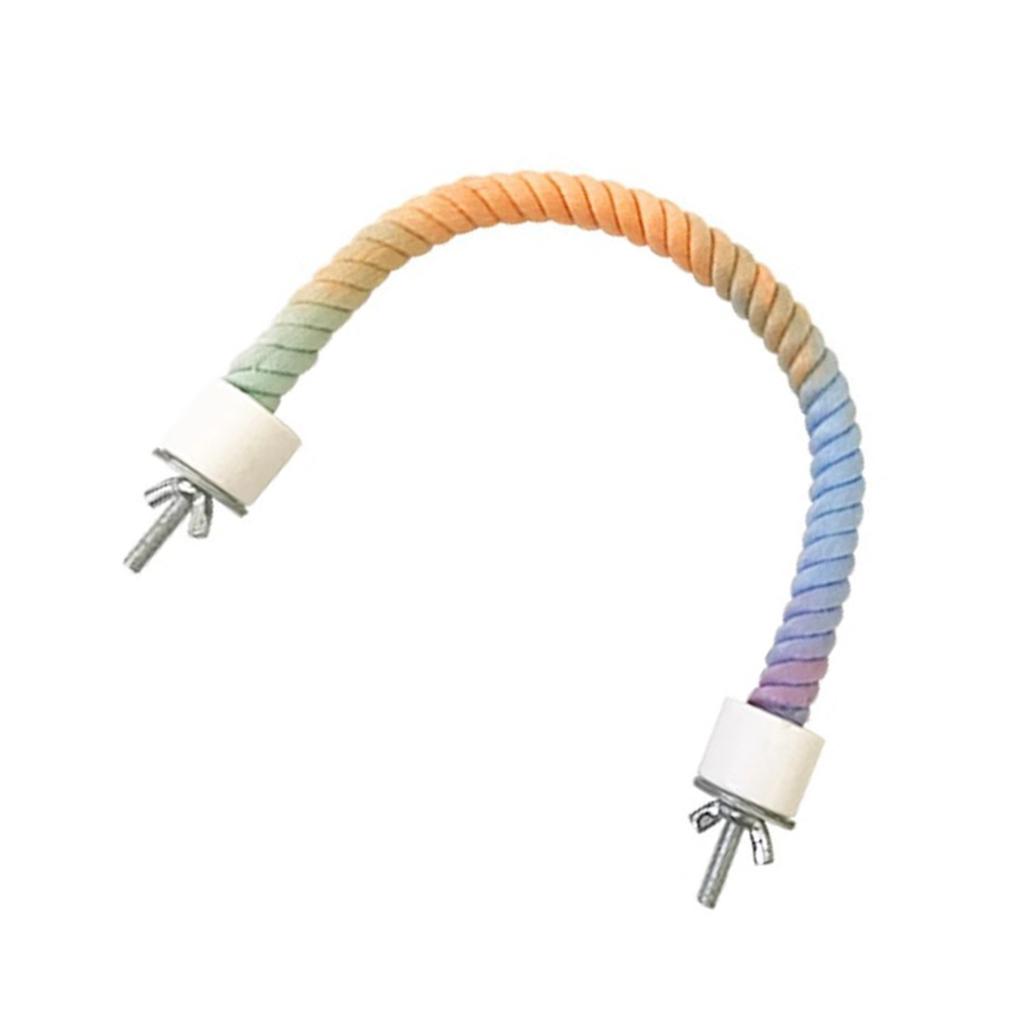 Градиенты Подставка для насеста на веревке для птиц Сгибаемая веревка для лазанья Игрушка для попугаев Кореллы Попугаи Волнистые попугайчики Неразлучники Качели