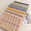Maillard Tassel Plaid Scarf Winter New Cream Commuter Neck Scarf Small Fresh Mesh Warm Shawl