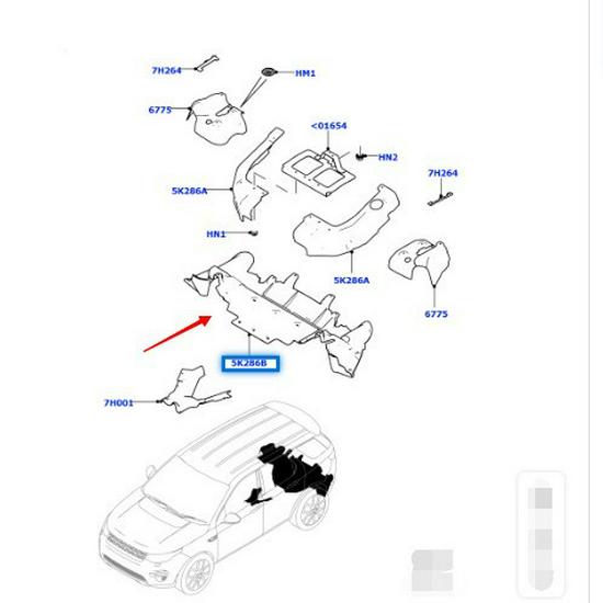 LR097217 Защита заднего бампера для Land Rover Discovery Sport 2015 года