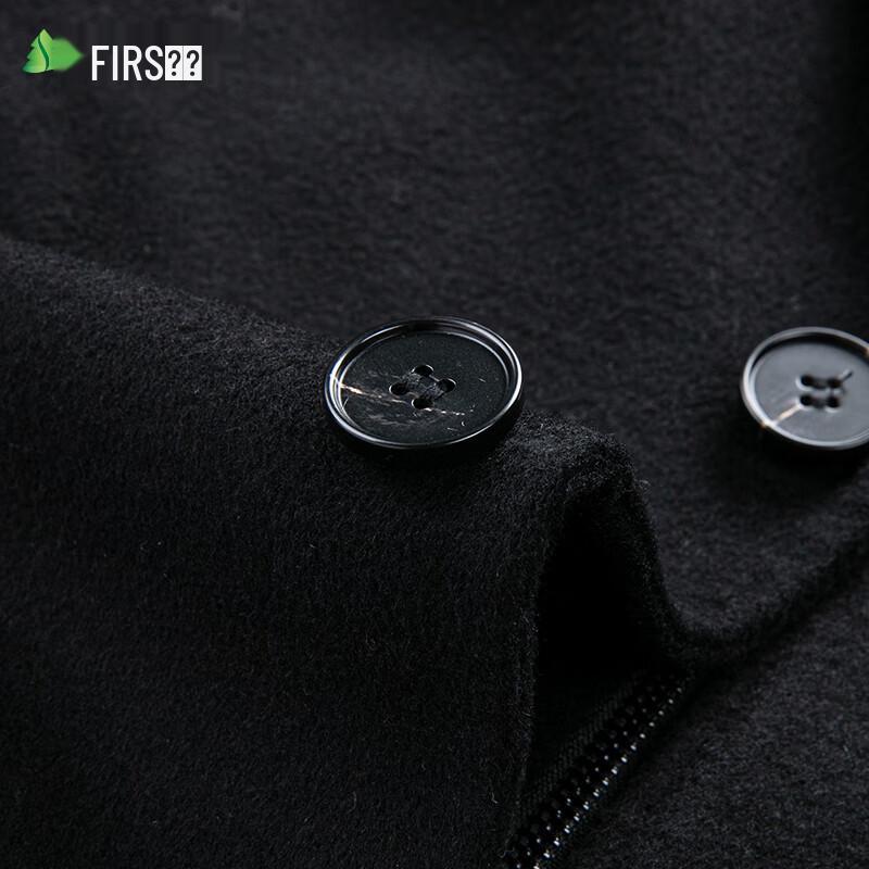 Мужское двустороннее пальто средней длины из смесовой шерсти Shanshan с подкладкой из 90% гусиного пуха