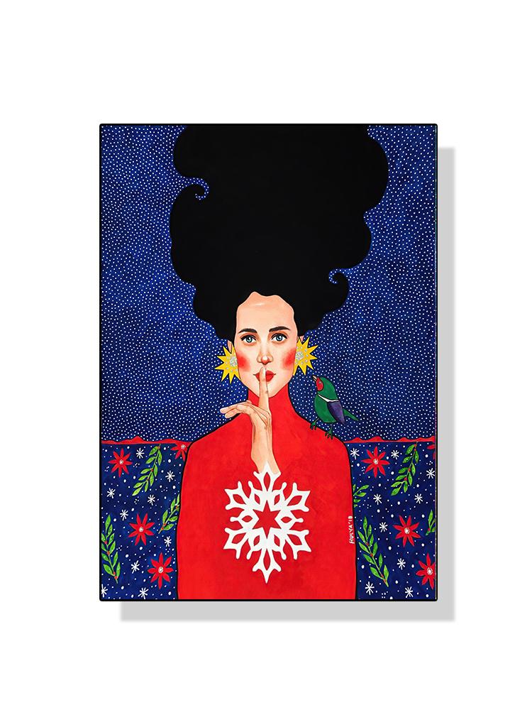 Абстрактный цветок женщина девушка волосы модный плакат холст живопись скандинавская настенная картина для современной гостиной украшения дома