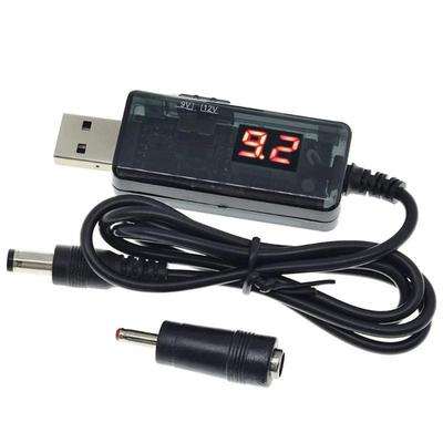 USB-кабель для повышения напряжения до 9 В/12 В с разъемами 5,5 мм, 3,5 мм, 5,5x2,1 мм, 3,5x1,35 мм для электроники