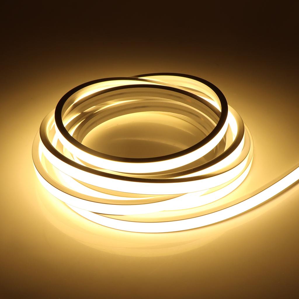 DC24V неоновый свет знак COB светодиодная лента с регулируемой яркостью сенсорный датчик 320LED силикагель веревка лампа трубка гибкий настенный светильник для домашнего декора