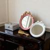 1PC Elegant Convenient Durable Gift Round Mirror Lightweight Sturdy Dressing Table Retro Decorative Mirror