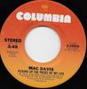 7-дюймовая пластинка МАК ДЭВИС - Собирая осколки моей жизни 310535 Columbia 1977 США Поп Б/У