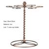 Wine Glass Rack with 6 Hooks Non-slip Stable Base Easy Cleaning Spiral Style Storage Iron Elegant Freestanding Stemware Holder Bar Supplies