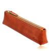 Pencil Genuine Large Gift Camel [Part.] Case, Leather, Slim, Simple, Compact, Capacity, Lightweight, Stylish, Gift, Box,