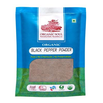 Органический молотый Черный Перец (100 г), Organic Black Pepper Powder, Organic Soul