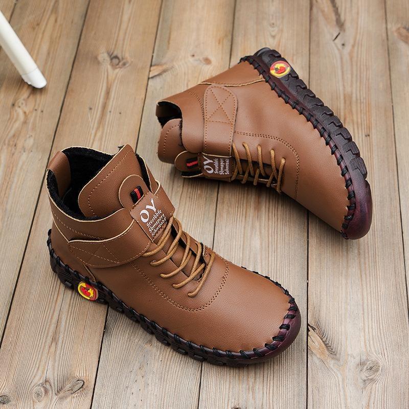 2025 Повседневная женская мягкая обувь на платформе, лоферы, кожаные туфли на шнуровке, туфли без застежек для мам, мягкая подошва, плоская обувь