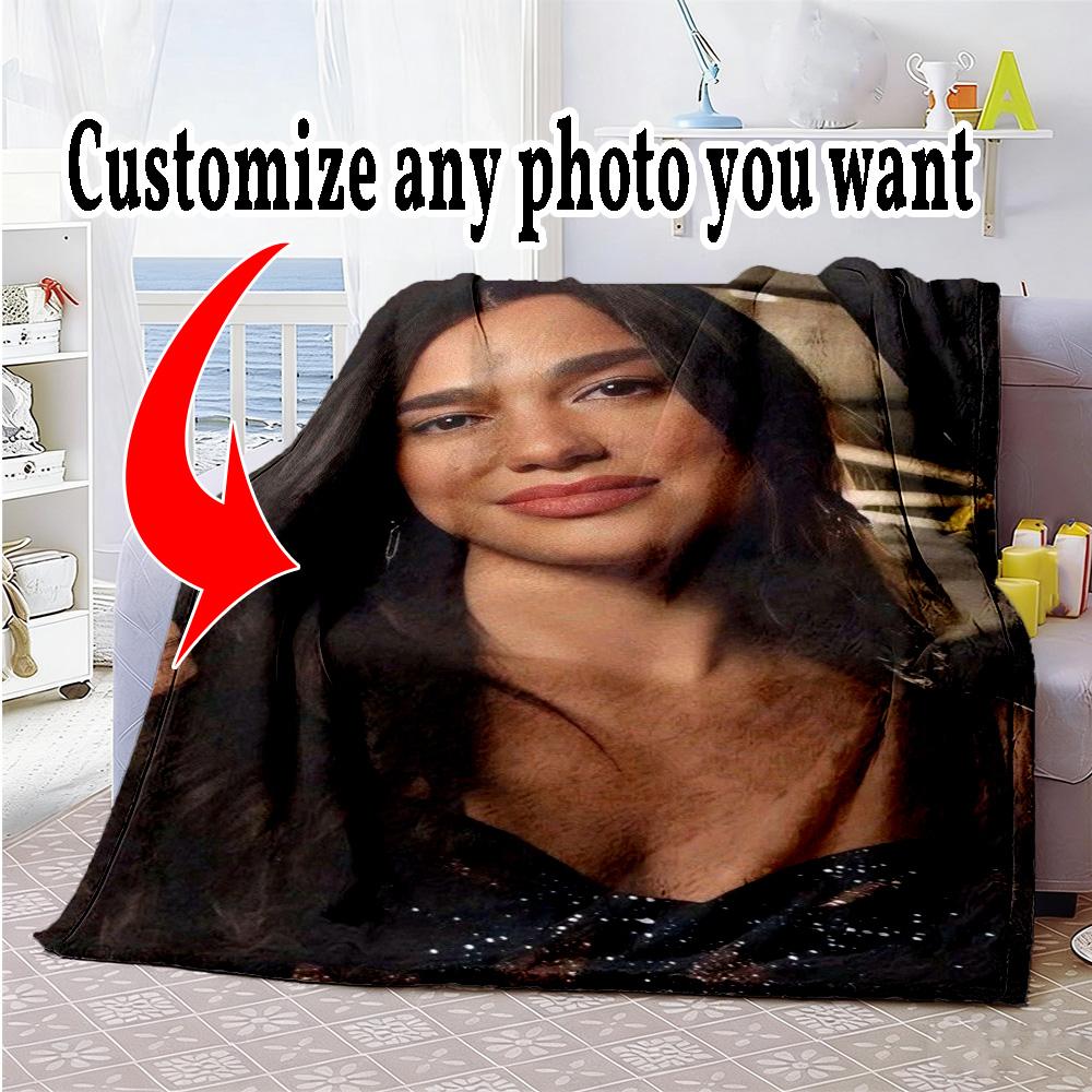 Customize Photos Customize image Blanket Gift Customizable Blanket Comfortable Great for Home Decor Couch Chair Office Chair for All Occasions
