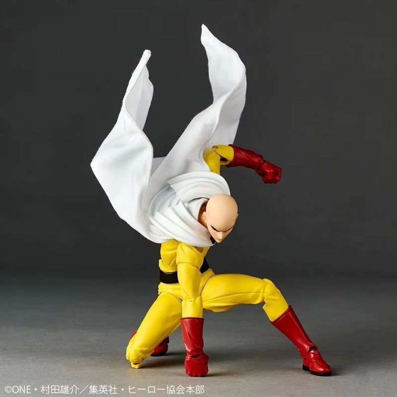 Latest One Punch Man Saitama Action Figure - Movable Joints Collector-Worthy Animation Statue With Cape & Stand Present For Fans Festival Present