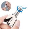 Nose Hair Trimmer 1PCS Men's Manual Stainless Steel Nose Hair Trimmer Nose Hair Clipper Small Scissors Round Head Female Nostril Cleaner