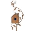 Garden Outdoor Metal Birdhouse Decoration Bird Houses for Outside with Pole Metal Birdhouse Stake for Outdoor Yard Garden