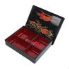 Japanese Bento Box Food Container 5 Compartments with Lid,Traditional,Sushi Tray,Serving Dish for