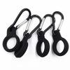 Water Bottle Holder with Carabiner, Hiking Bottle Holder, Set of 4, with Carabiner, Bottle Hook, Strap, Silicone Water Bottle Ring, for Campin