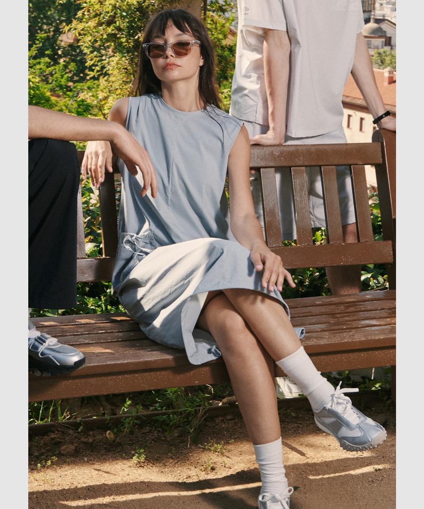 UMBRO Chillout Охлаждающее женское длинное платье без рукавов Серое (Uq222Cop61)