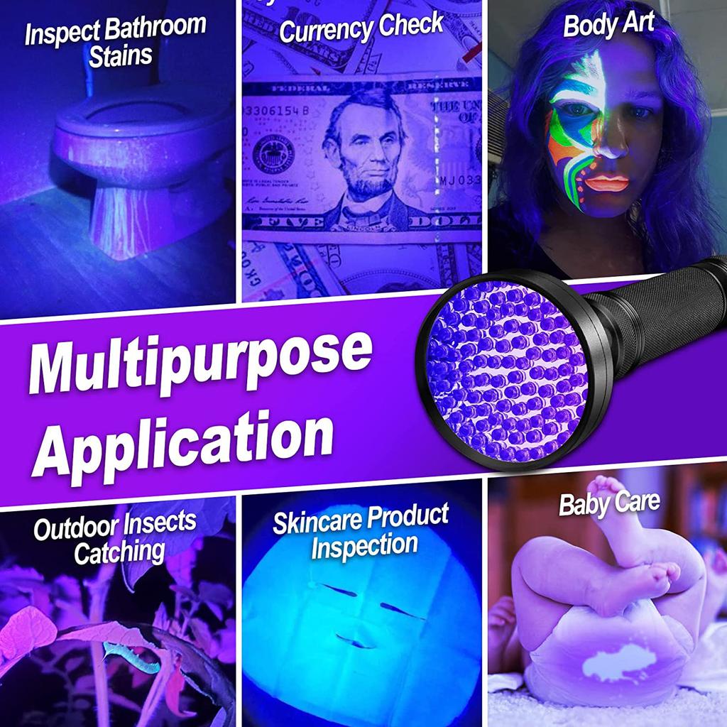 D2 51LED 100Led УФ Светодиодный Фонарик Факел Ультрафиолетовая Лампа УФ Черный Свет Детектор Света Мочи Домашних Животных для Мочи Собаки/Кошки Сухие Пятна