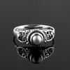 White Pearl Gemstone Ring, Boho Ring, Solid 925 Sterling Silver Ring, Handmade Jewelry, Statement Ring