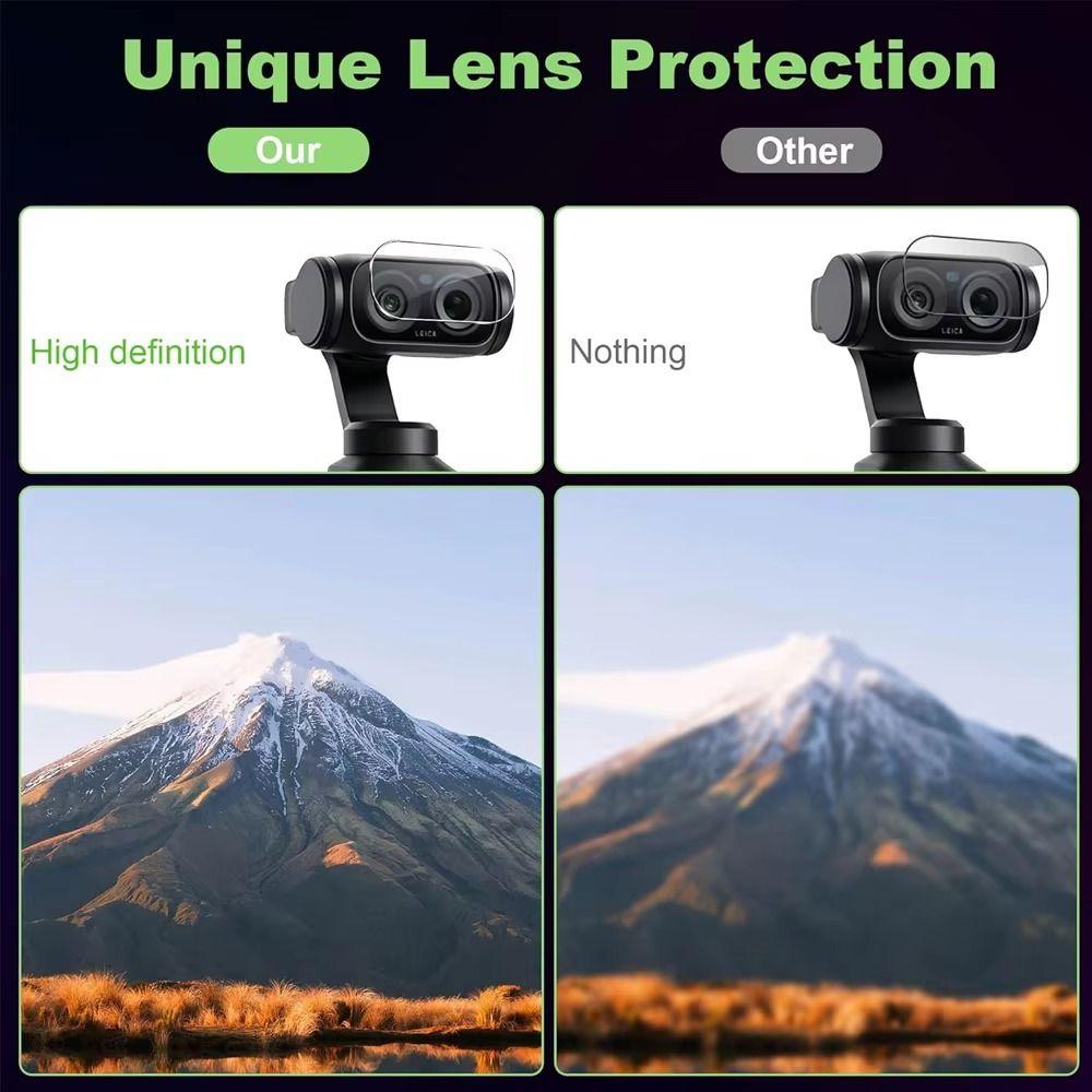 Tempered Glass Lens Films HD Protective Films for Insta360 Luna Ultra Gimbal Camera Accessories