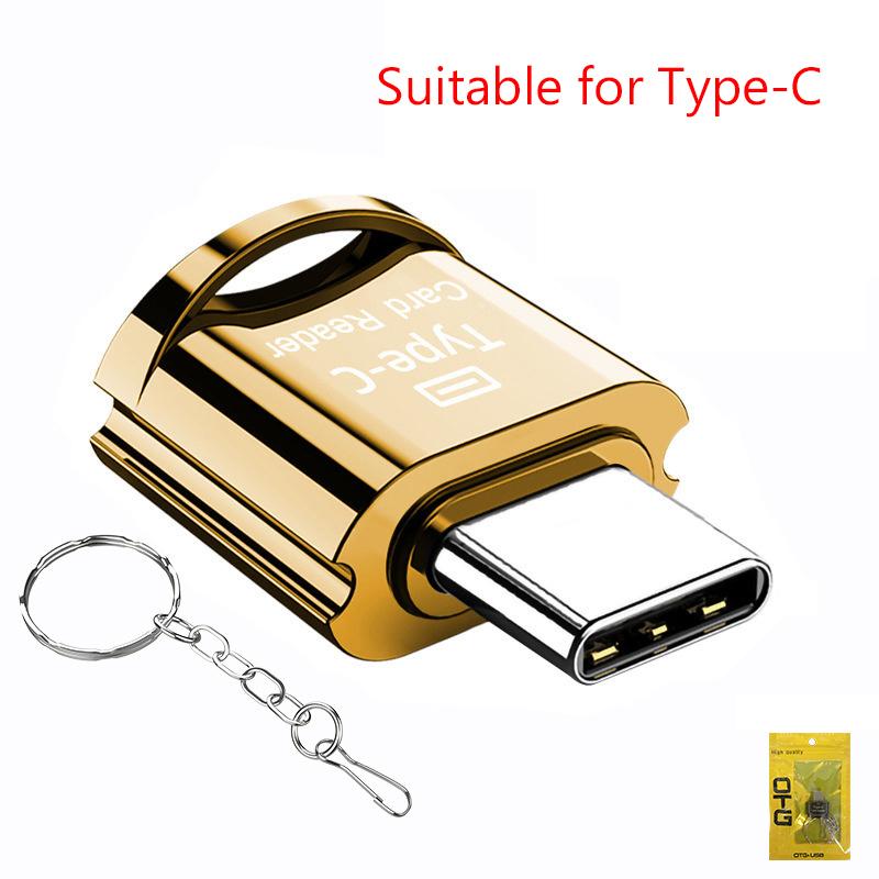 Tf Card Reader Tf Card To Type-C Card Reader Otg Adapter Карта памяти To Usb C High Speed For Mobile Phones Laptop B